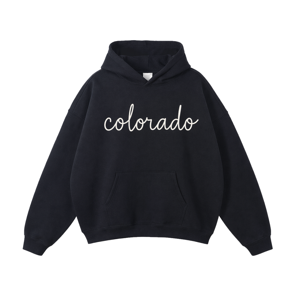 Collection 3 Colorado Oversize Fleeced Hoodie - Black front
