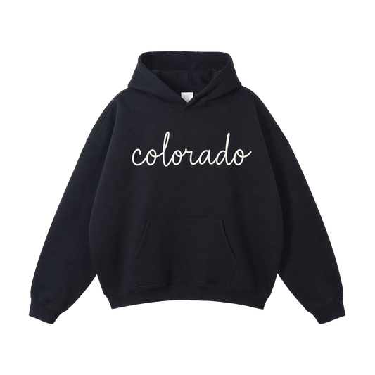 Collection 3 Colorado Oversize Fleeced Hoodie - Black front