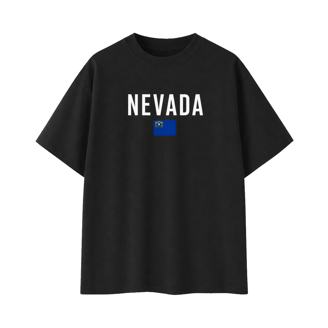 Collection 7 Nevada Essential Cotton T-Shirt - Black front