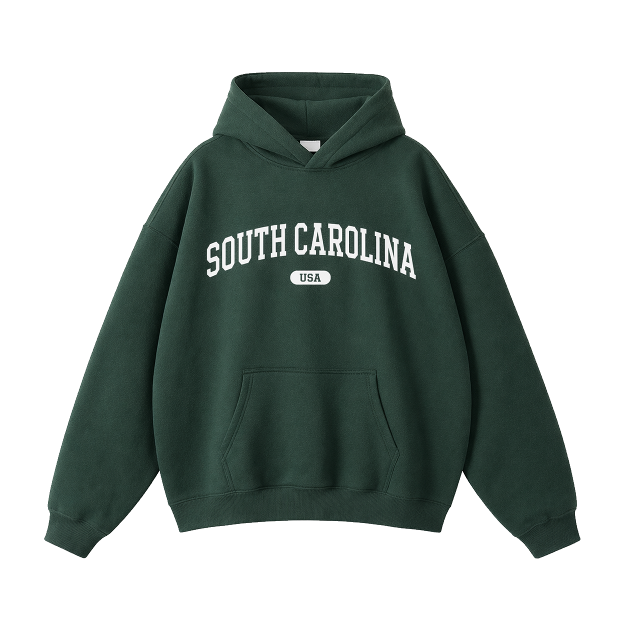 Collection 4 South Carolina Oversize Fleeced Hoodie - Eden Green front