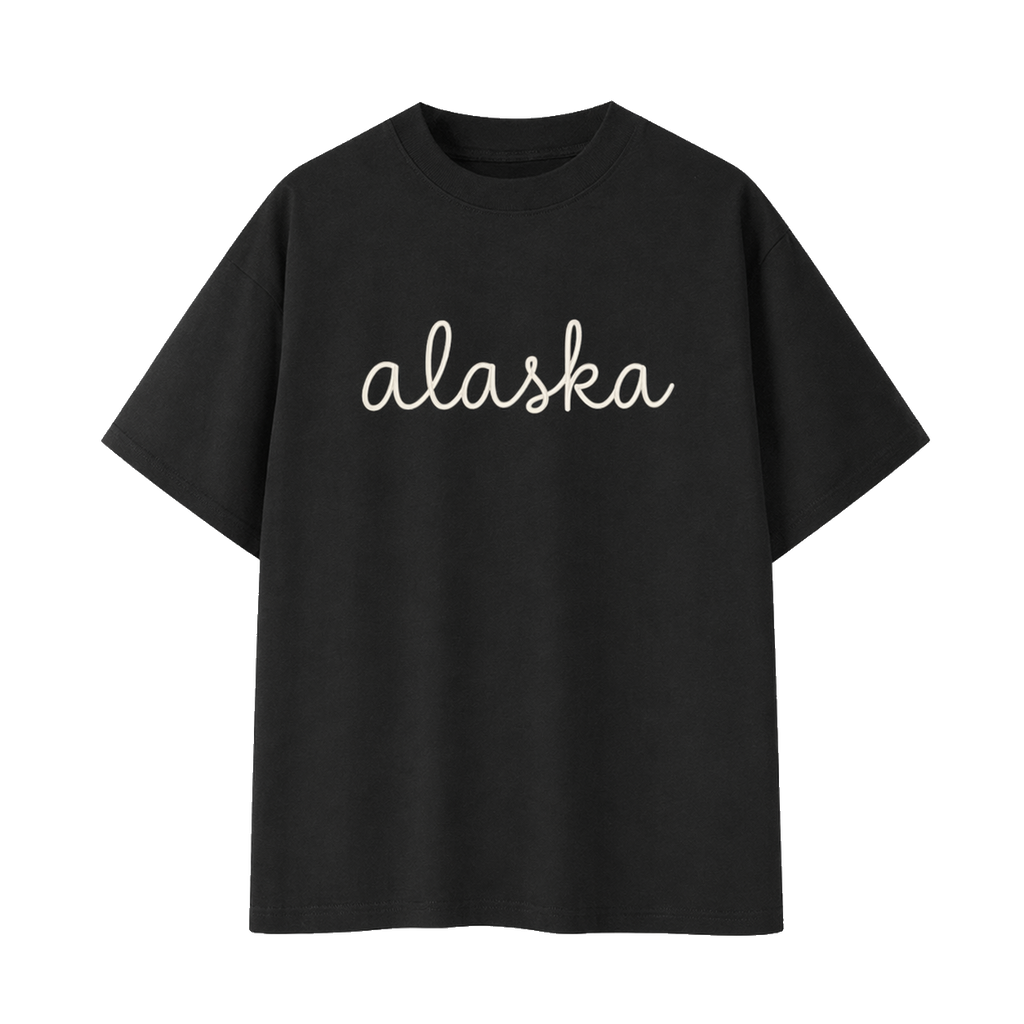 Collection 3 Alaska Essential Cotton T-Shirt - Black front
