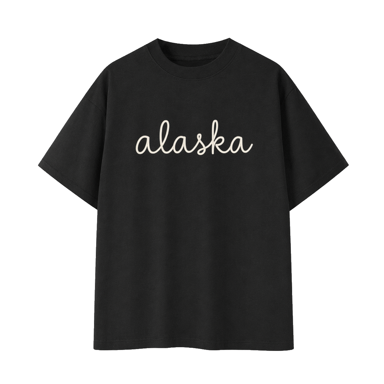 Collection 3 Alaska Essential Cotton T-Shirt - Black front