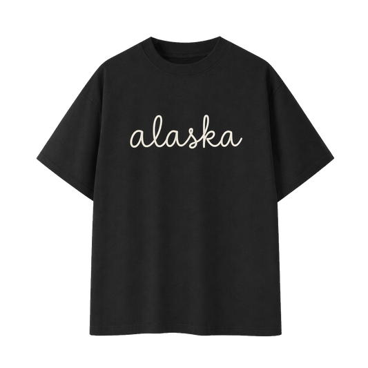 Collection 3 Alaska Essential Cotton T-Shirt - Black front