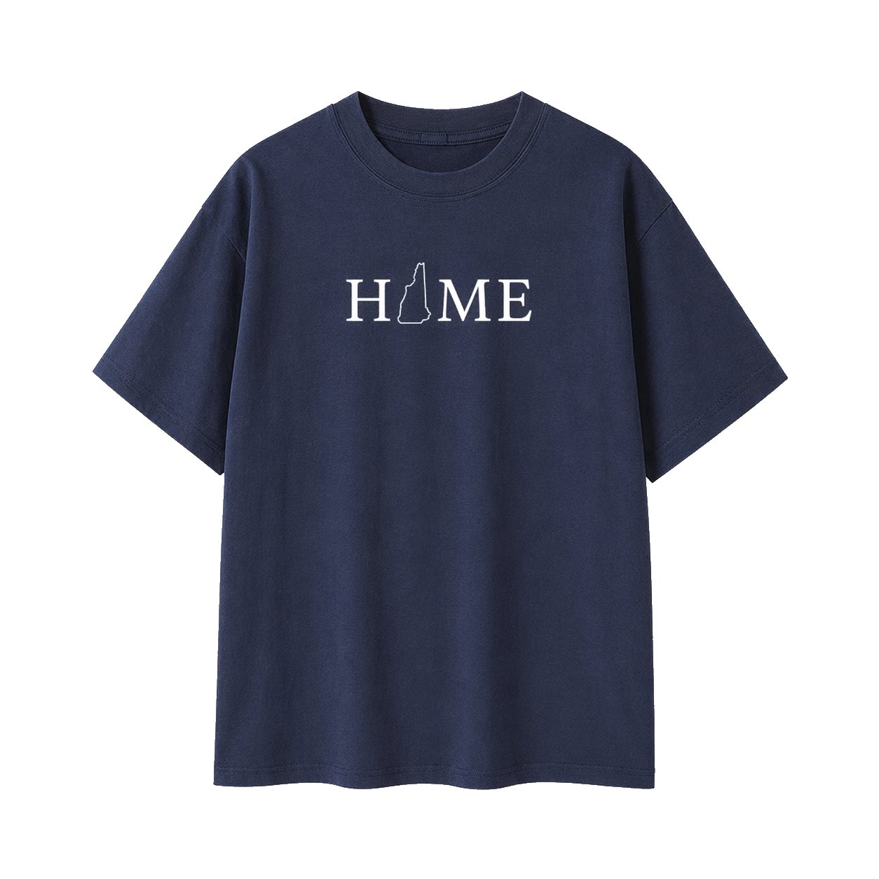 Collection 5 New Hampshire Essential Cotton T-Shirt - Navy Blue front