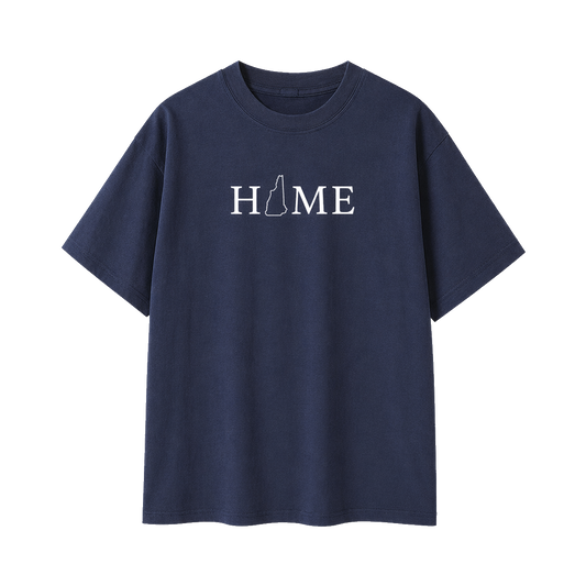Collection 5 New Hampshire Essential Cotton T-Shirt - Navy Blue front
