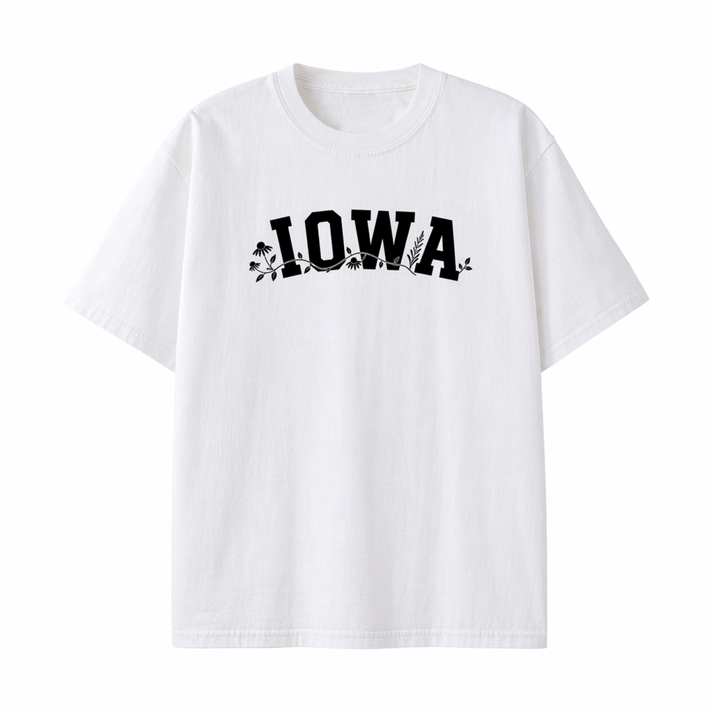 Collection 10 Iowa Essential Cotton T-Shirt - White front
