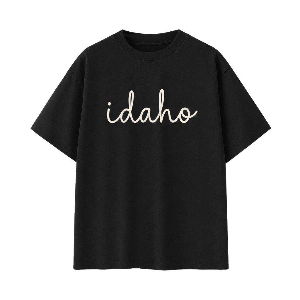 Collection 3 Idaho Essential Cotton T-Shirt - Black front