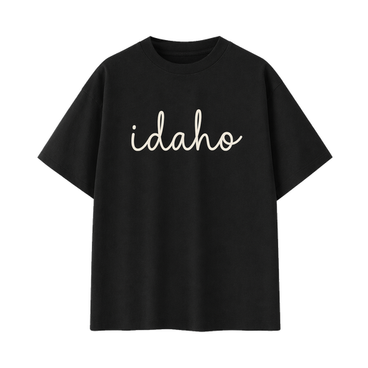 Collection 3 Idaho Essential Cotton T-Shirt - Black front