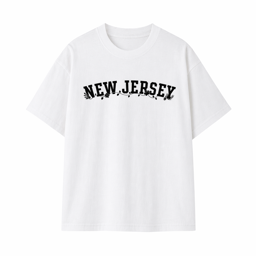 Collection 10 New Jersey Essential Cotton T-Shirt - White front