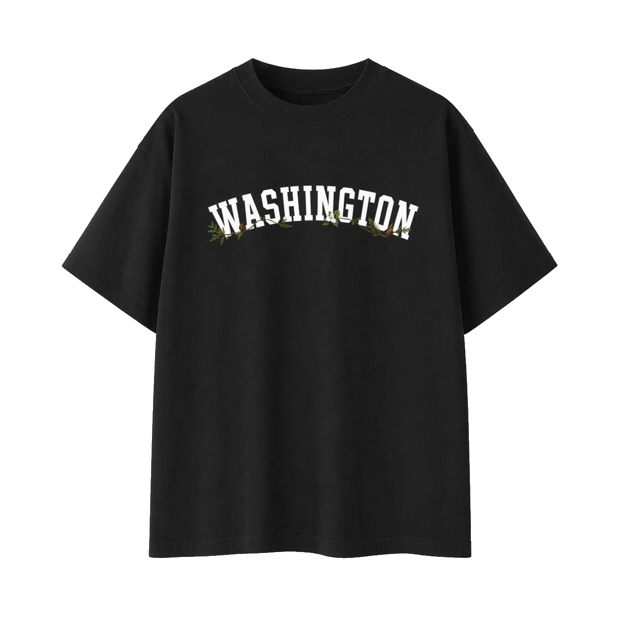 Collection 10 Washington Essential Cotton T-Shirt - Black front