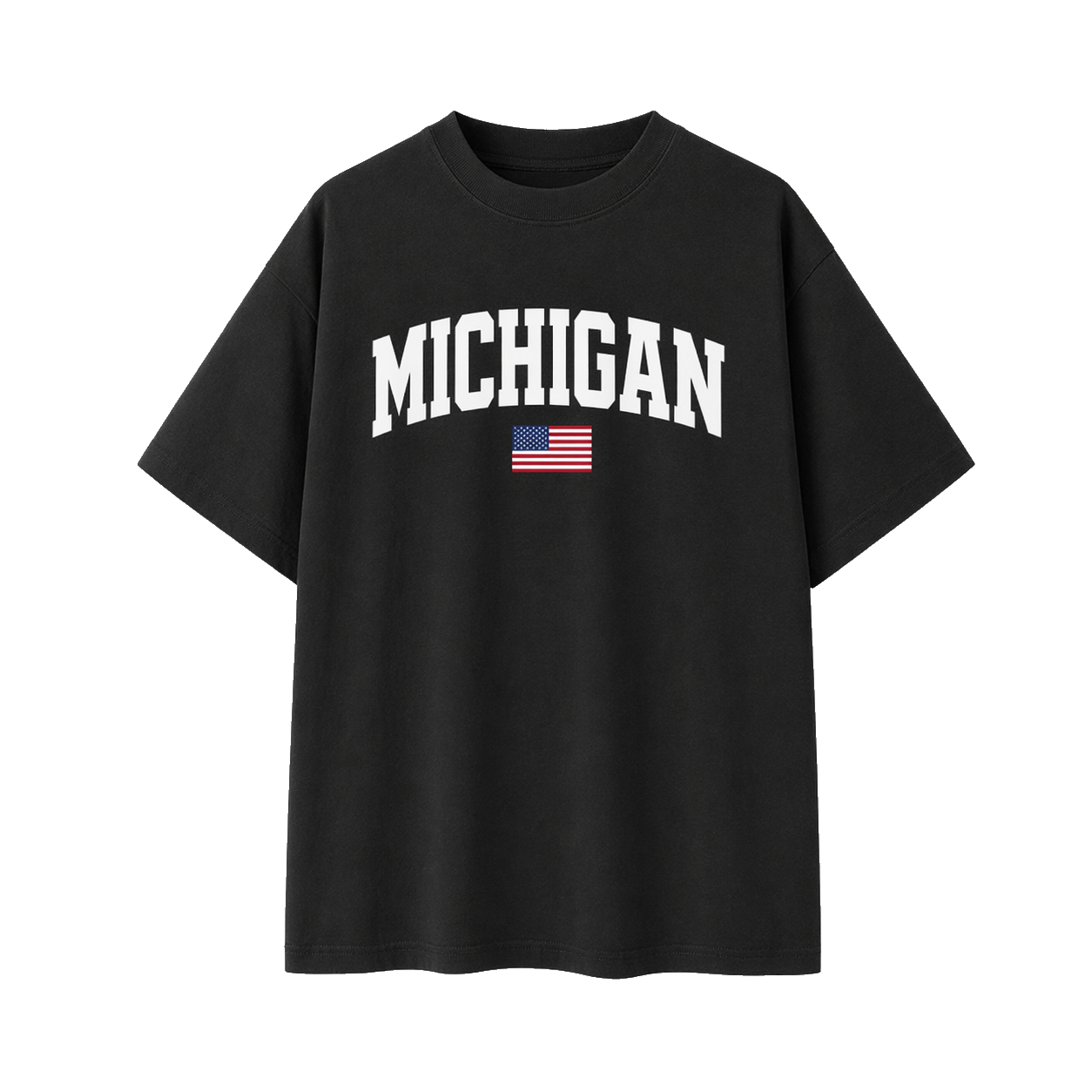 Collection 2 Michigan Essential Cotton T-Shirt - Black front