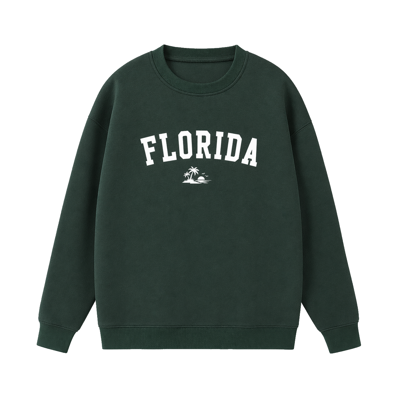 Collection 9 Florida Essential Heavyweight Crewneck Sweatshirt - Dark Green front
