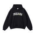 Collection 10 Indiana Oversize Fleeced Hoodie - Black front