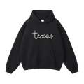 Collection 3 Texas Oversize Fleeced Hoodie - Black front