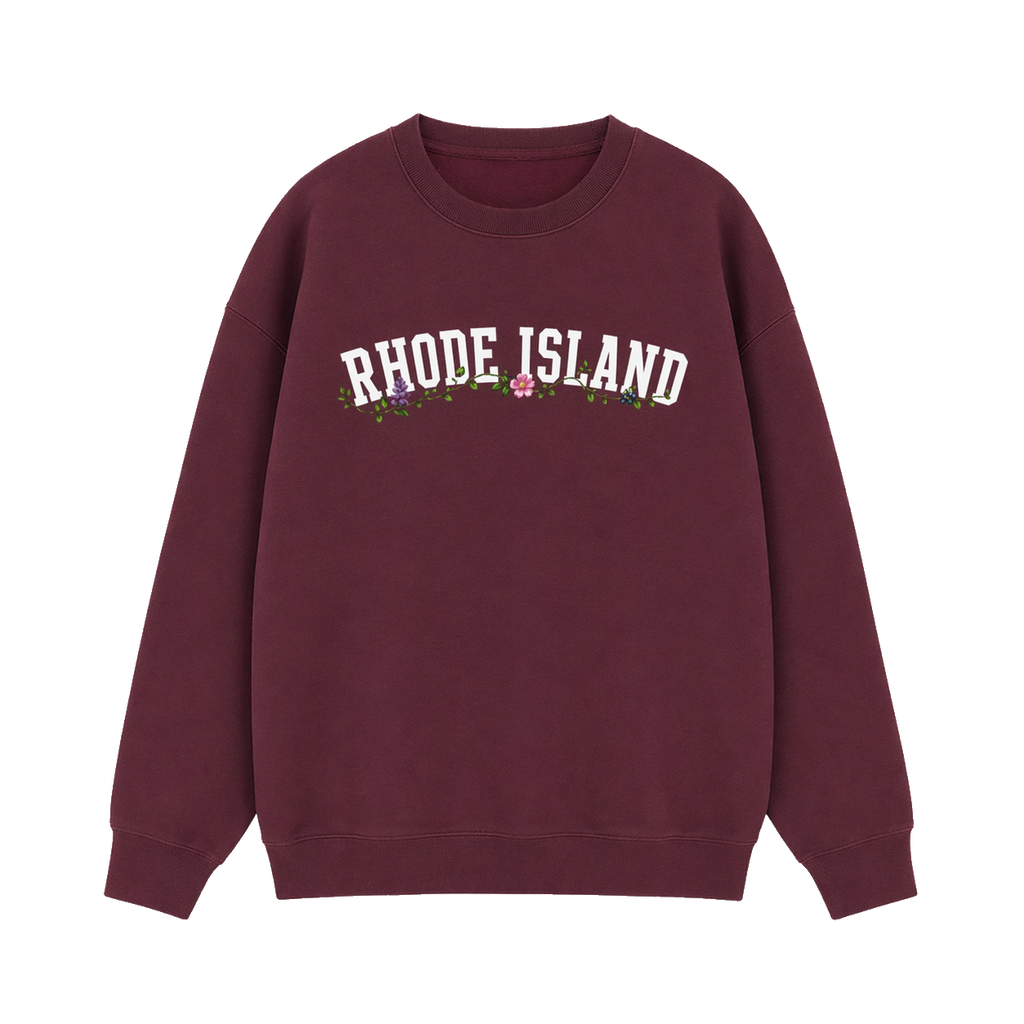 Collection 10 Rhode Island Essential Heavyweight Crewneck Sweatshirt - Dull Red front
