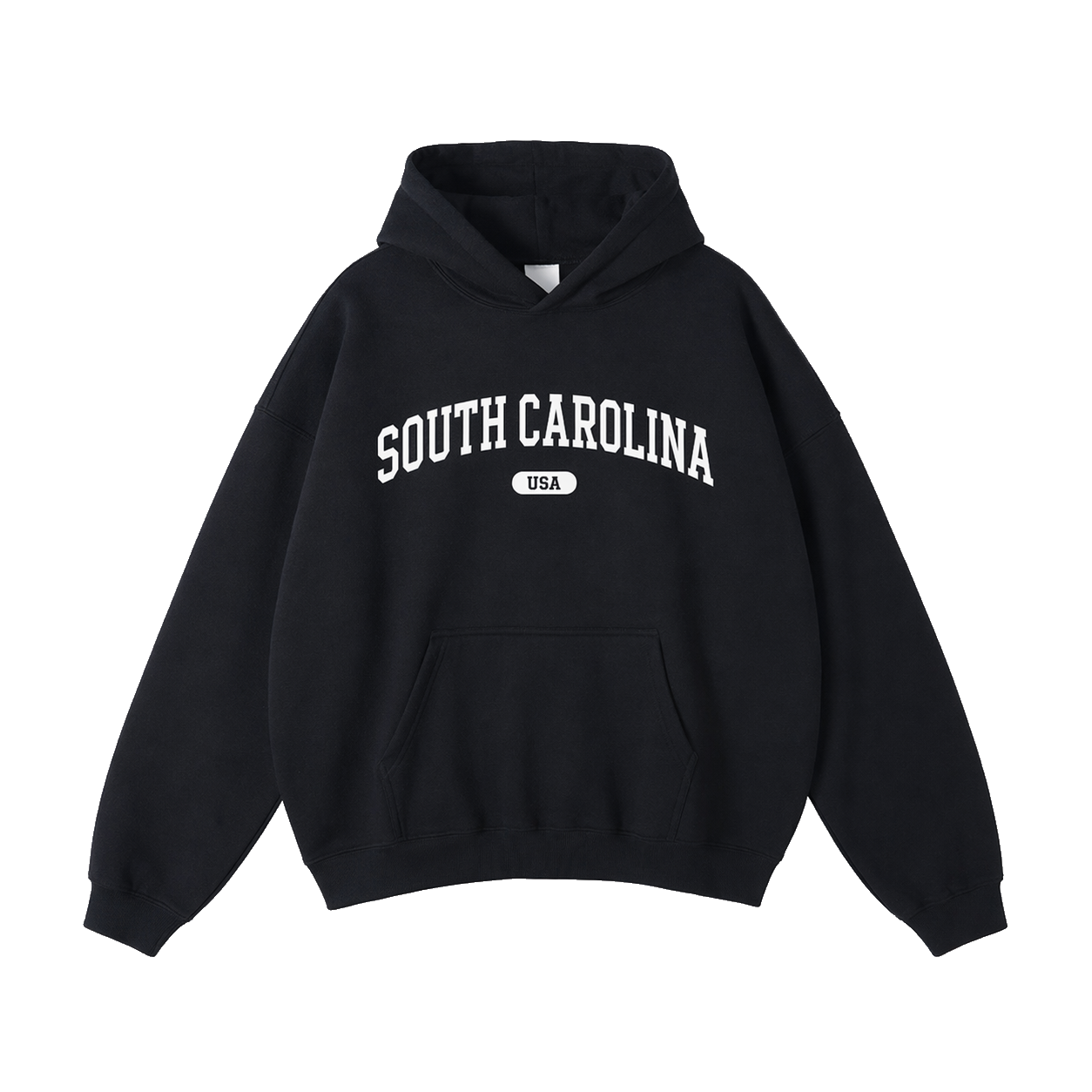 Collection 4 South Carolina Oversize Fleeced Hoodie - Black front