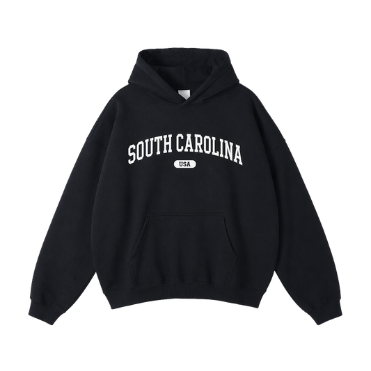 Collection 4 South Carolina Oversize Fleeced Hoodie - Black front