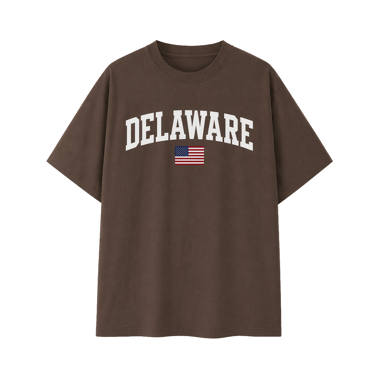 Collection 2 Delaware Essential Cotton T-Shirt - Coffee front