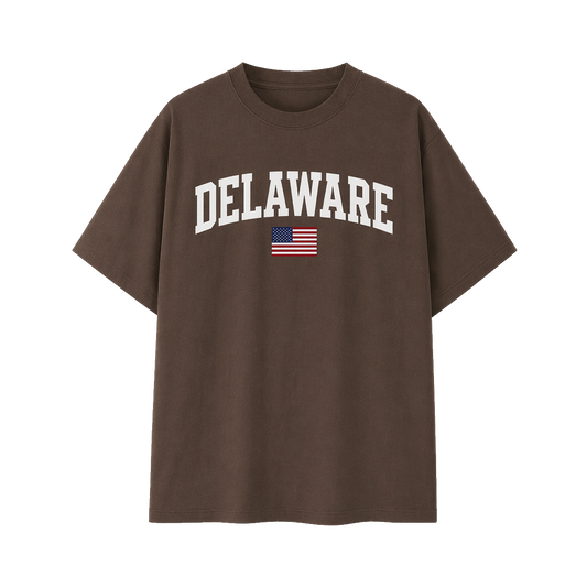 Collection 2 Delaware Essential Cotton T-Shirt - Coffee front