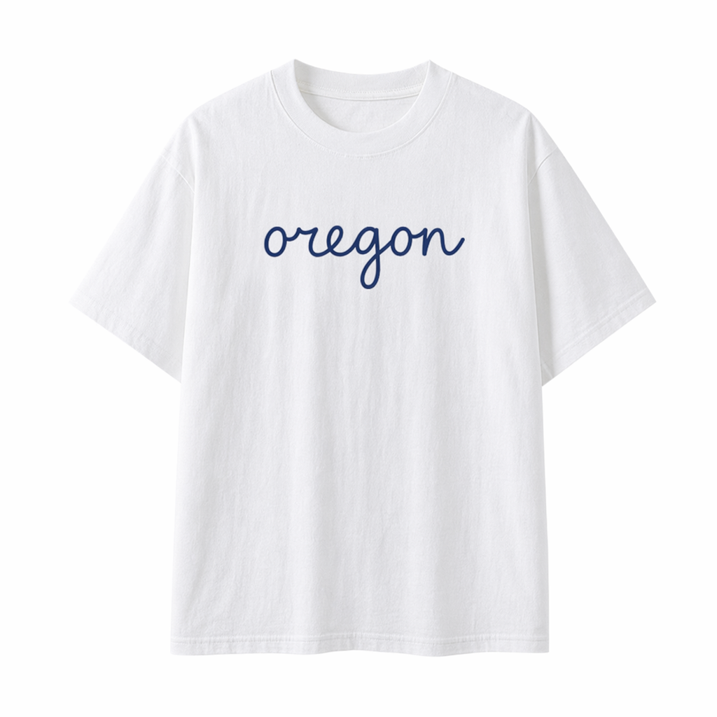 Collection 3 Oregon Essential Cotton T-Shirt - White front