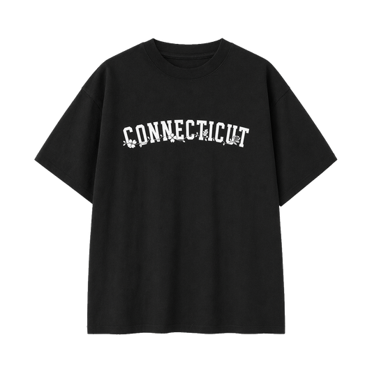 Collection 10 Connecticut Essential Cotton T-Shirt - Black front
