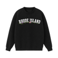 Collection 10 Rhode Island Essential Heavyweight Crewneck Sweatshirt - Black front