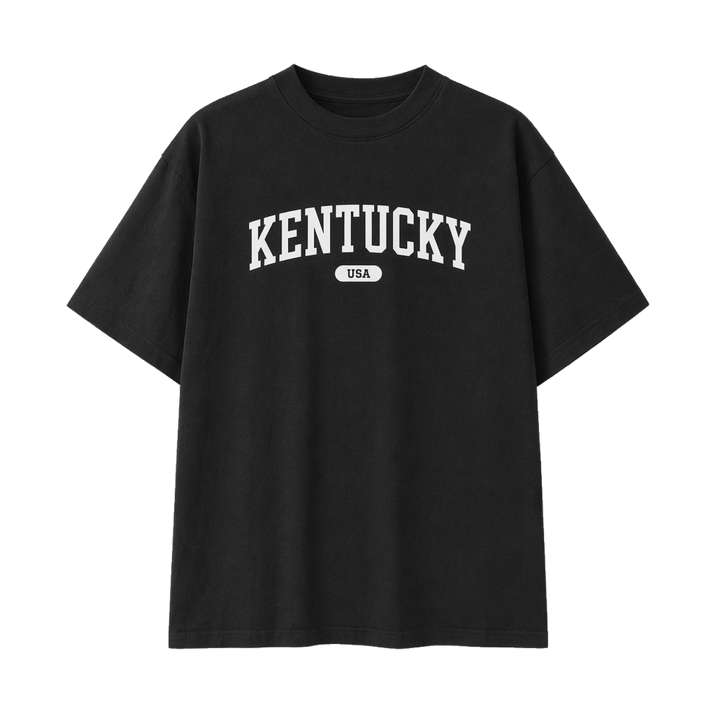 Collection 4 Kentucky Essential Cotton T-Shirt - Black front