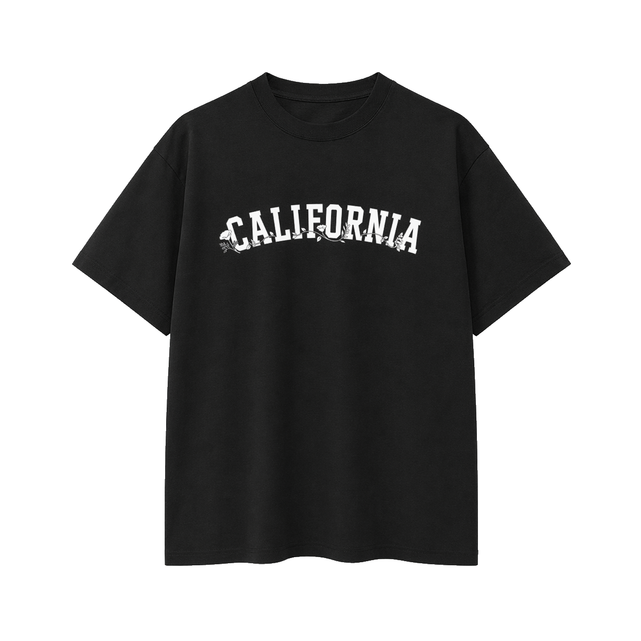 Collection 10 California Essential Cotton T-Shirt - Black front