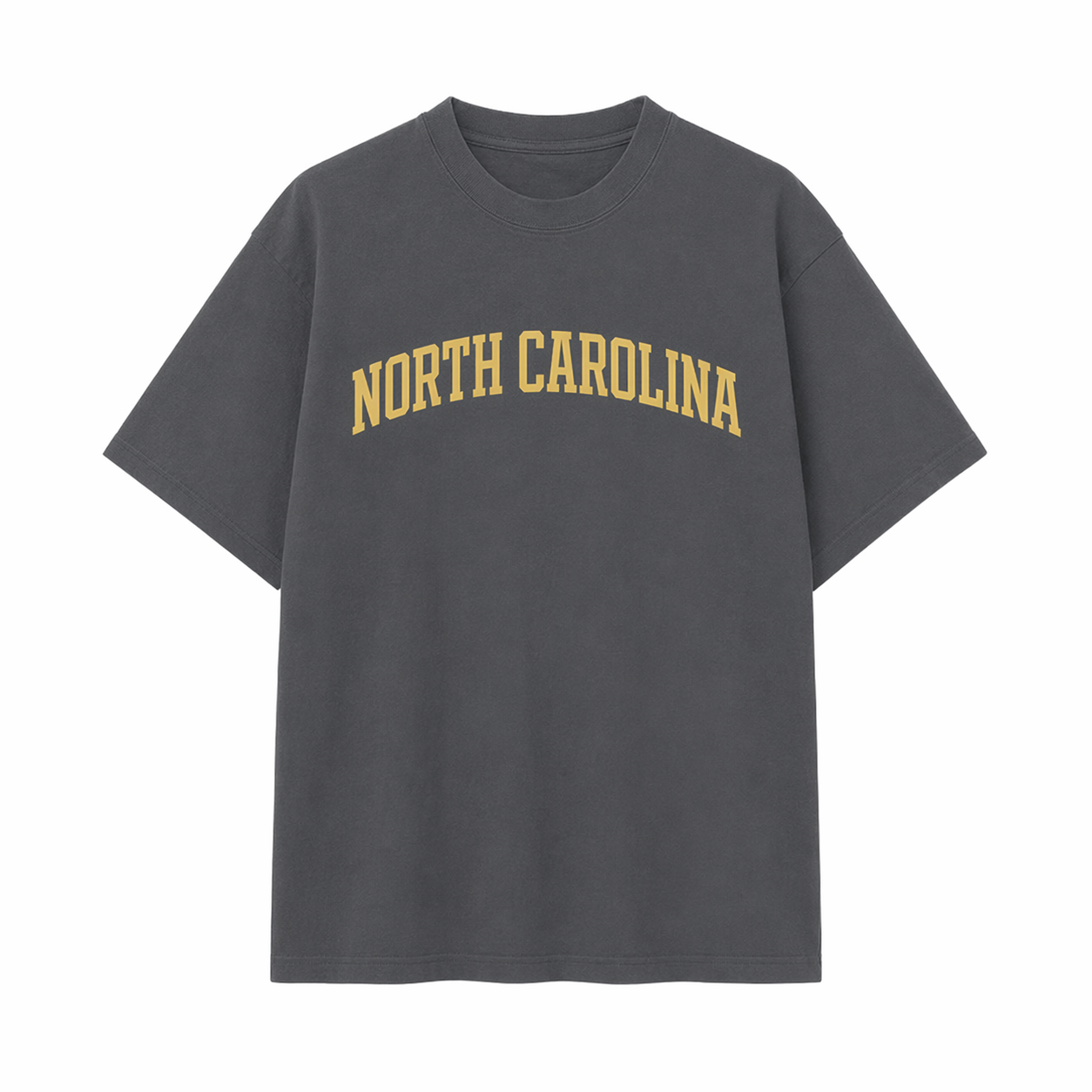 Collection 1 North Carolina Essential Cotton T-Shirt - Dark Gray front