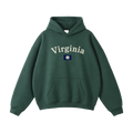 Collection 6 Virginia Oversize Fleeced Hoodie - Eden Green front