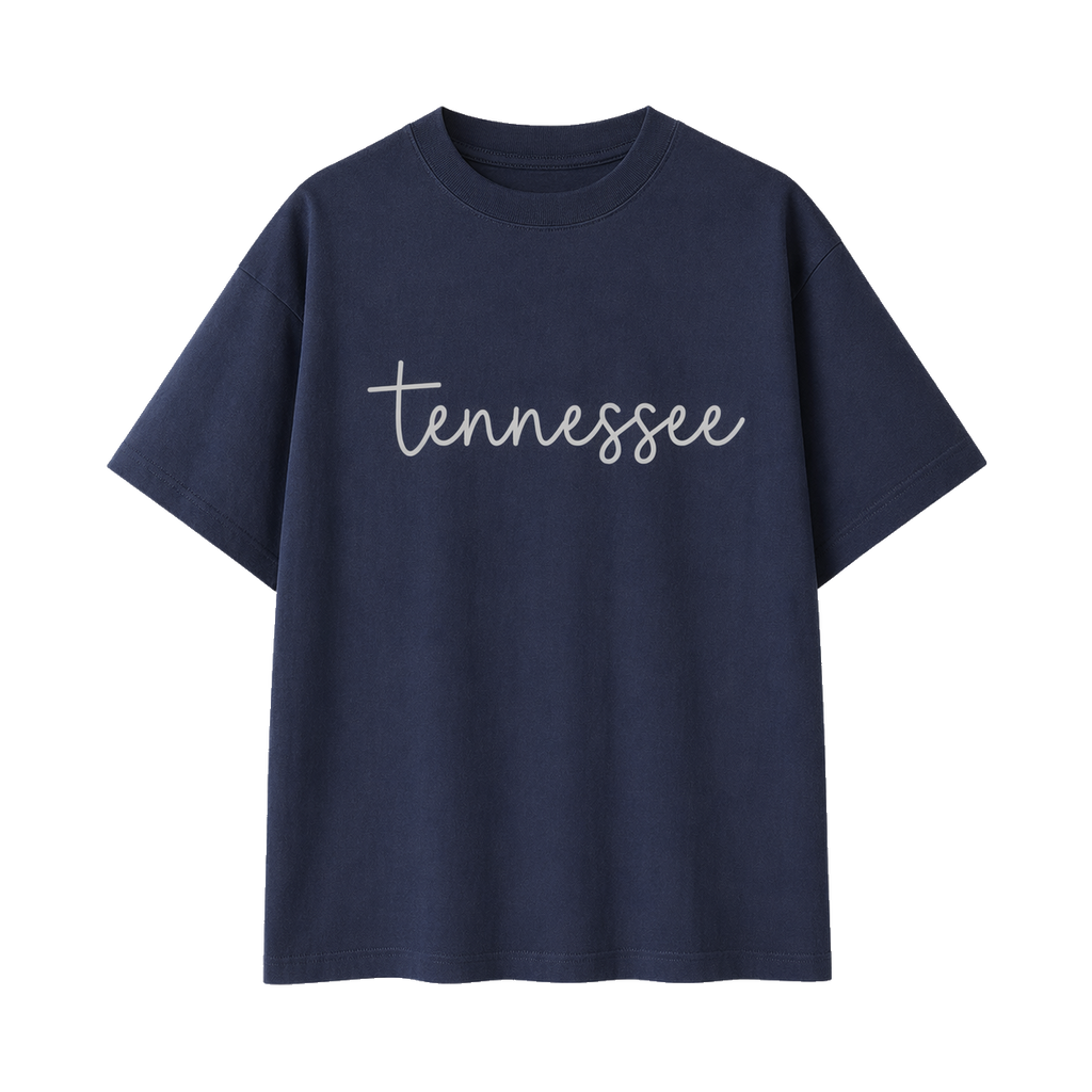 Collection 3 Tennessee Essential Cotton T-Shirt - Navy Blue front