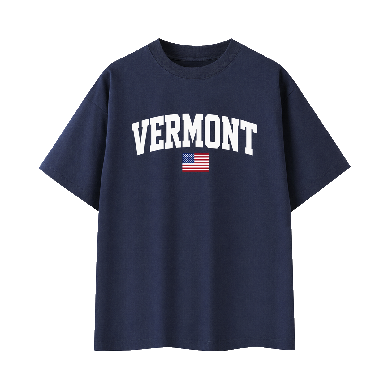 Collection 2 Vermont Essential Cotton T-Shirt - Navy Blue front