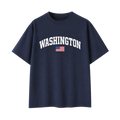 Collection 2 Washington Essential Cotton T-Shirt - Navy Blue front