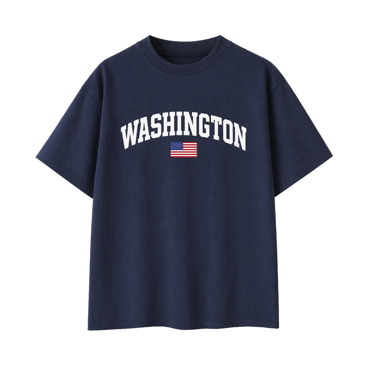 Collection 2 Washington Essential Cotton T-Shirt - Navy Blue front