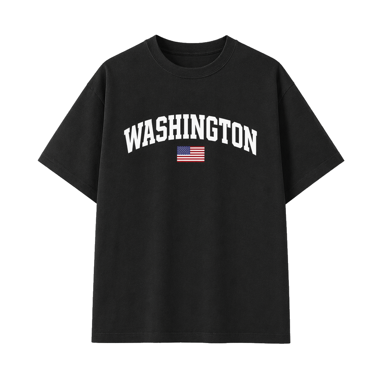 Collection 2 Washington Essential Cotton T-Shirt - Black front