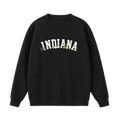 Collection 10 Indiana Essential Heavyweight Crewneck Sweatshirt - Black front