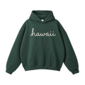 Collection 3 Hawaii Oversize Fleeced Hoodie - Eden Green front