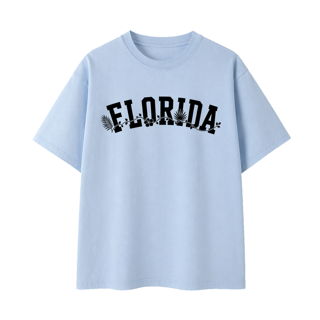 Collection 10 Florida Essential Cotton T-Shirt - Light Blue front
