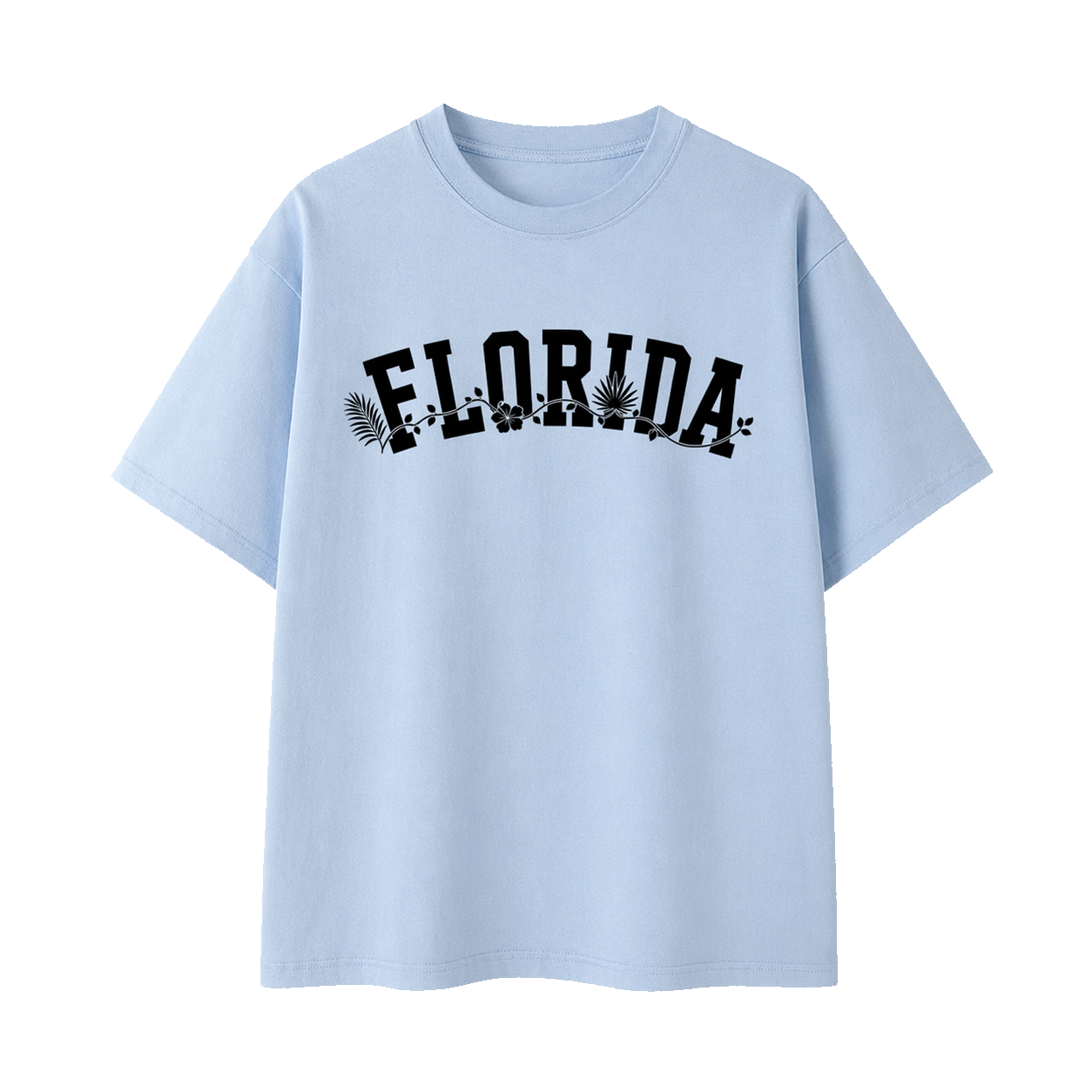 Collection 10 Florida Essential Cotton T-Shirt - Light Blue front