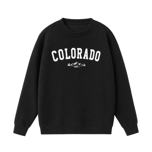 Collection 9 Colorado Essential Heavyweight Crewneck Sweatshirt - Black front