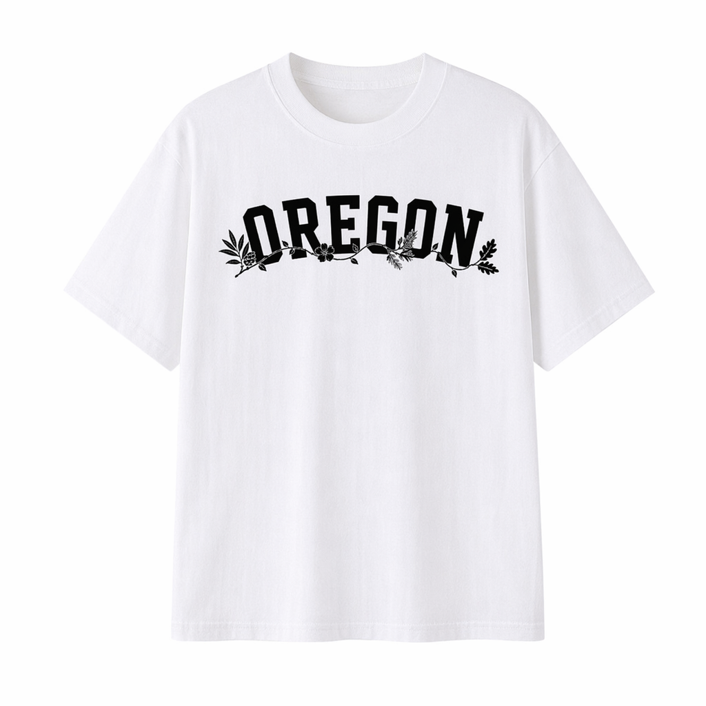 Collection 10 Oregon Essential Cotton T-Shirt - White front