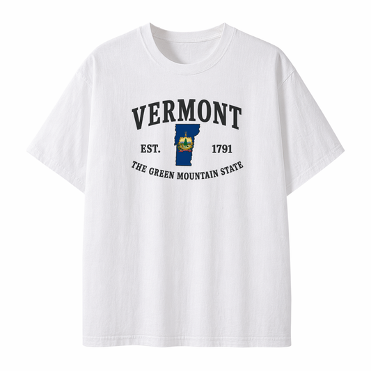 Collection 8 Vermont Essential Cotton T-Shirt - White front