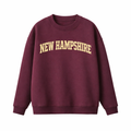 Collection 1 New Hampshire Essential Heavyweight Crewneck Sweatshirt - Dull Red front