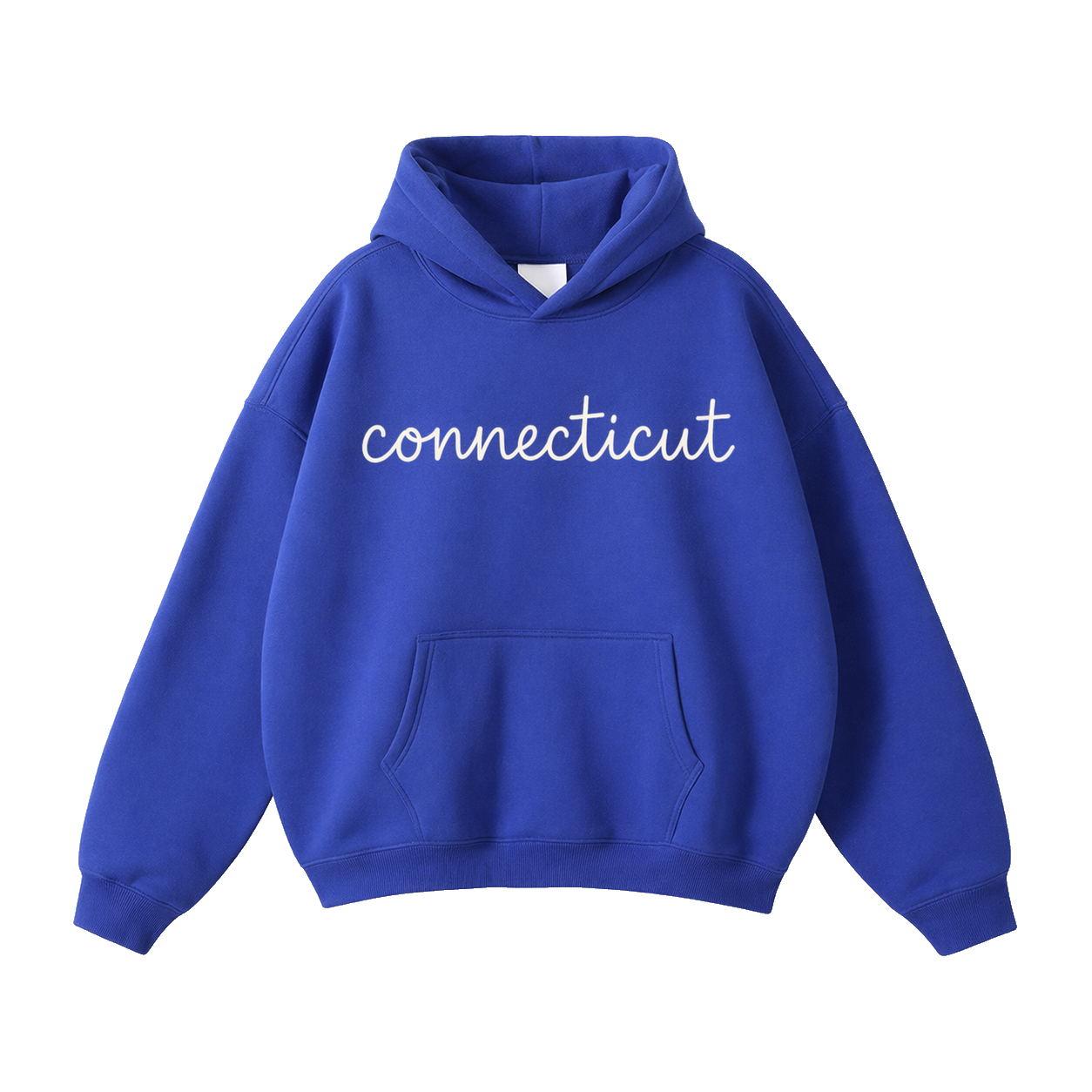 Collection 3 Connecticut Oversize Fleeced Hoodie - Klein Blue front
