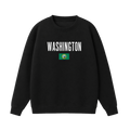 Collection 7 Washington Essential Heavyweight Crewneck Sweatshirt - Black front