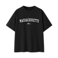 Collection 9 Massachusetts Essential Cotton T-Shirt - Black front