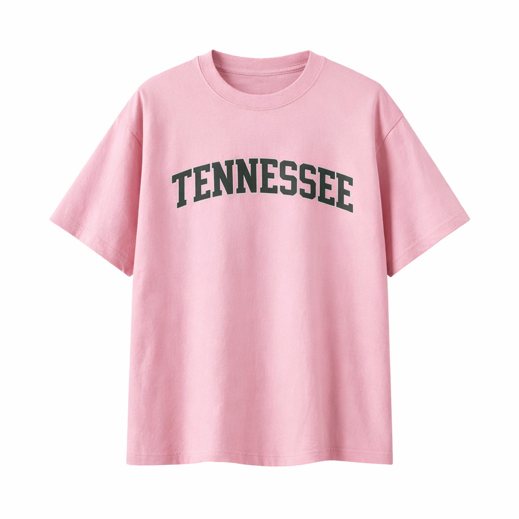Collection 1 Tennessee Essential Cotton T-Shirt - Pink front