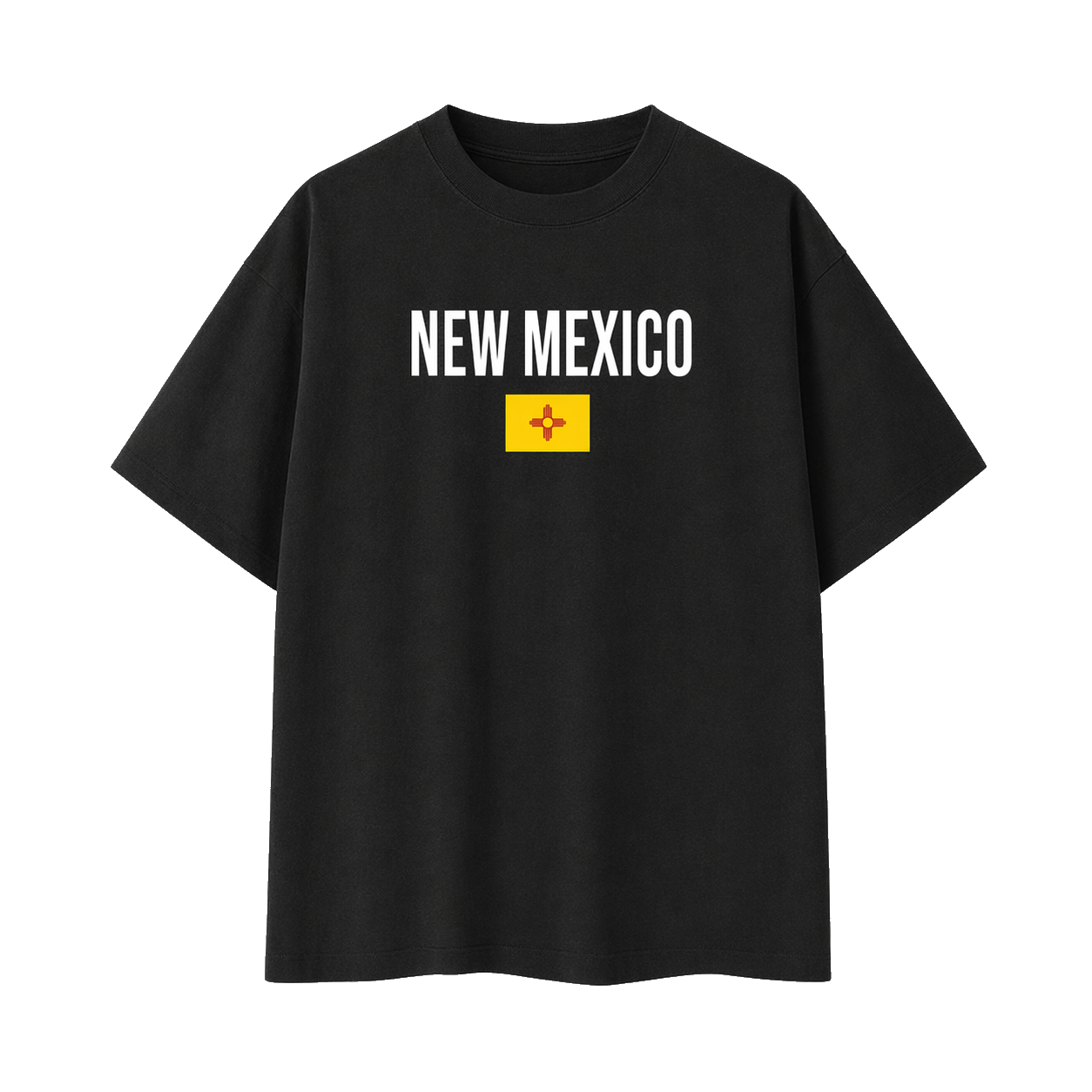 Collection 7 New Mexico Essential Cotton T-Shirt - Black front