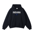 Collection 7 Indiana Oversize Fleeced Hoodie - Black front