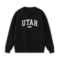 Collection 4 Utah Essential Heavyweight Crewneck Sweatshirt - Black front